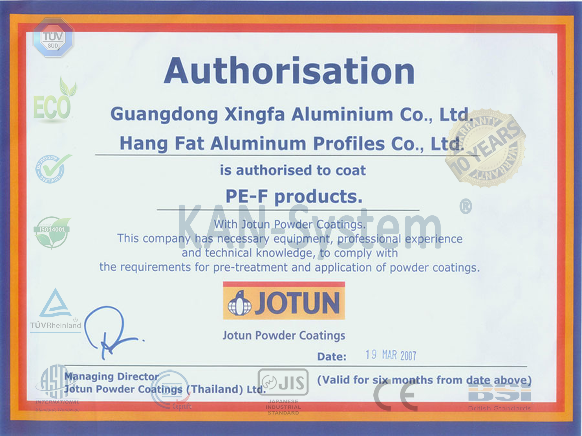 Cửa nhôm kính Xingfa Guangdong® giá rẻ KAN System®