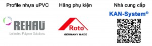Các loại cửa nhựa lõi thép uPVC REHAU - Germany® nhập khẩu - KAN - System®