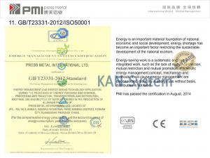 Chứng nhận chất lượng Cửa nhôm kính PMI - Malaysia® nhập khẩu - KAN-System®