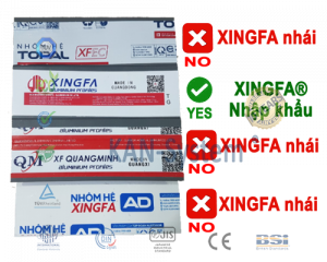 Cửa nhôm kính XINGFA Guangdong giả, Cửa nhựa lõi thép giả, Khuyến cáo – KAN-System®