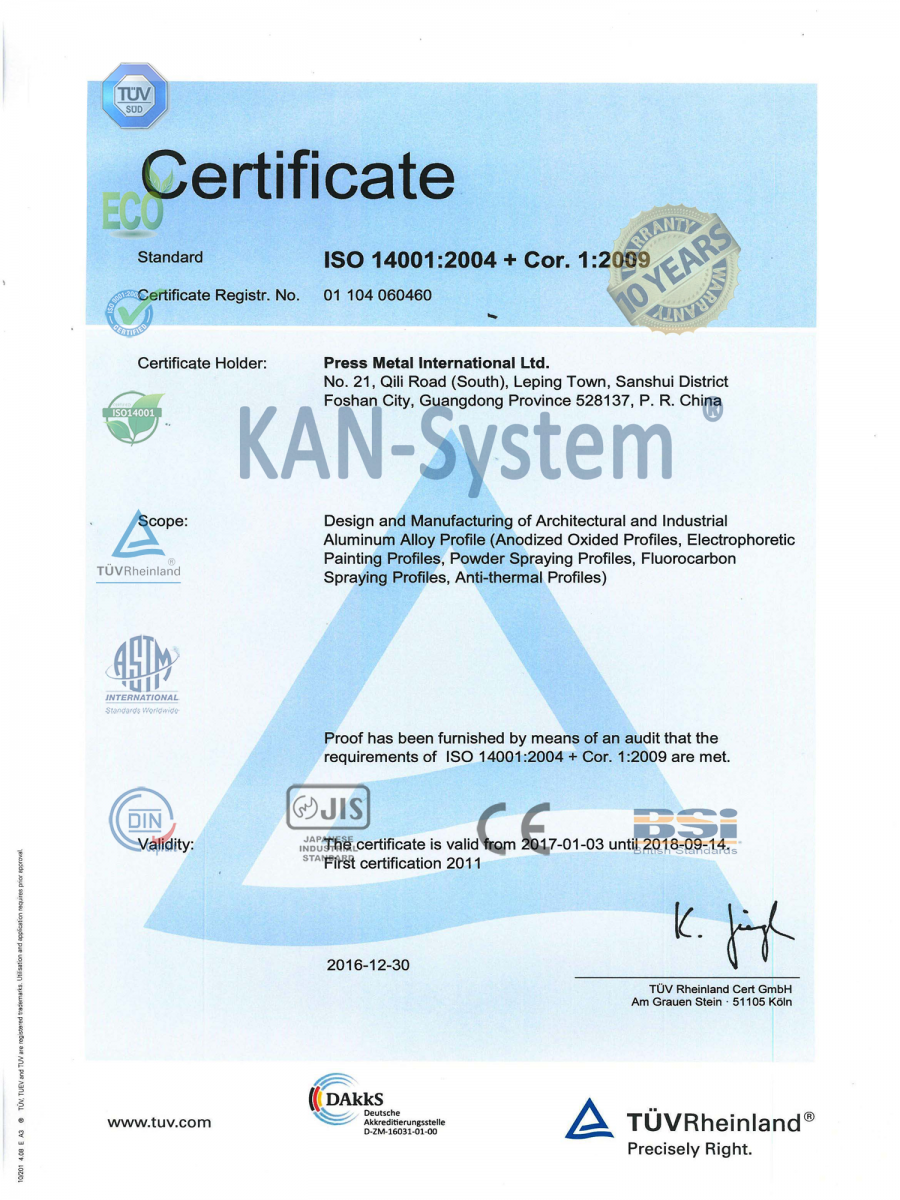  KAN-System® : Cửa nhôm kính PMI - Malaysia® nhập khẩu