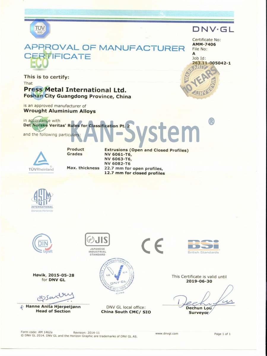 KAN-System® - Cửa nhôm PMI - Malaysia® nhập khẩu