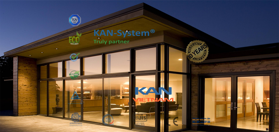KAN-System® : Cửa nhựa lõi thép REHAU Germany® nhập khẩu chính hãng 